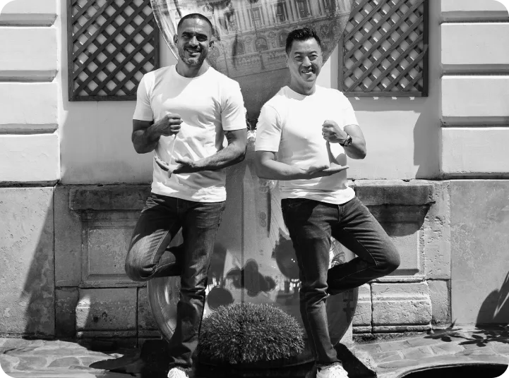 Antony Rode et Pingki Houang, fondateurs des Sabliers
